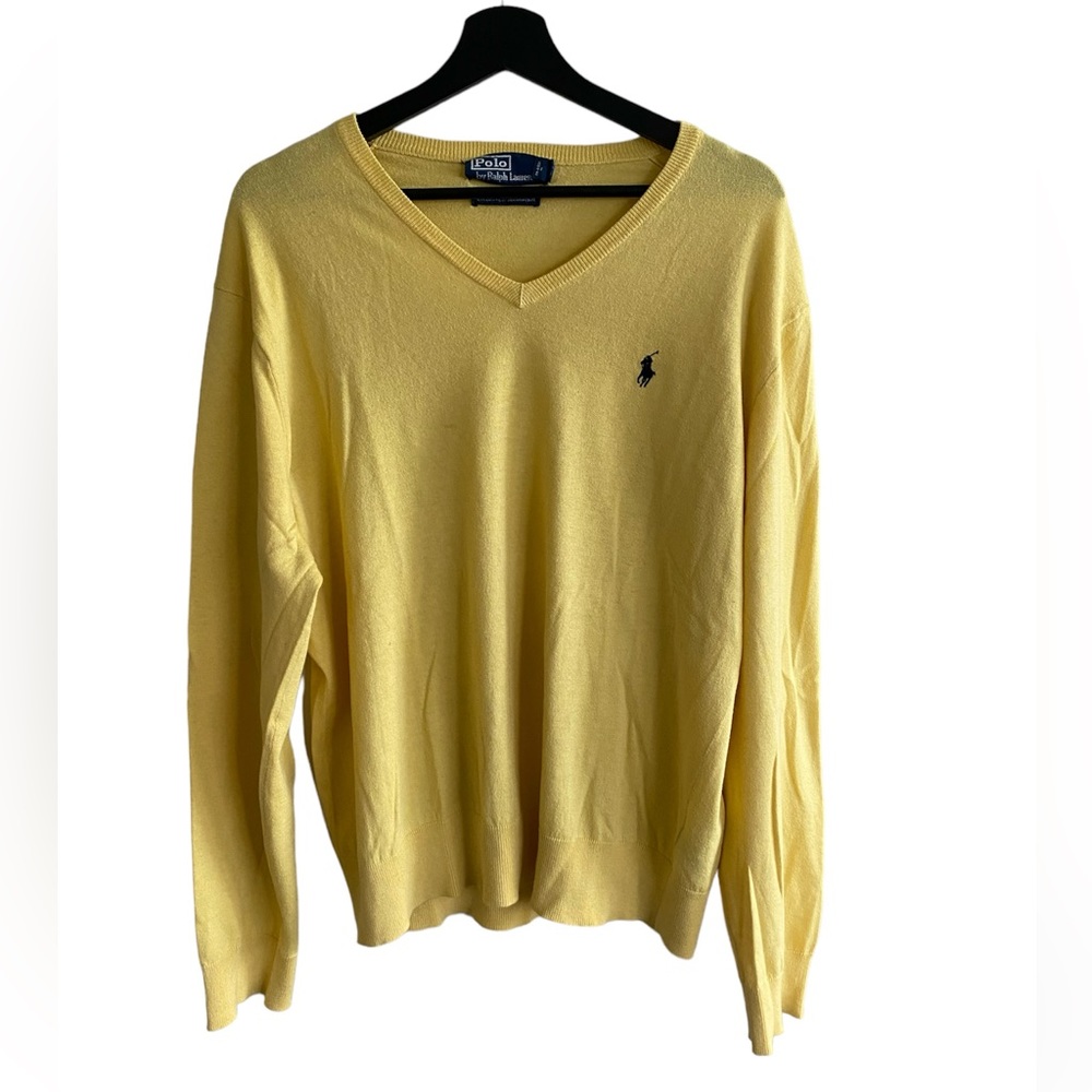 Vintage Polo Ralph Lauren V Neck Sweater Size L